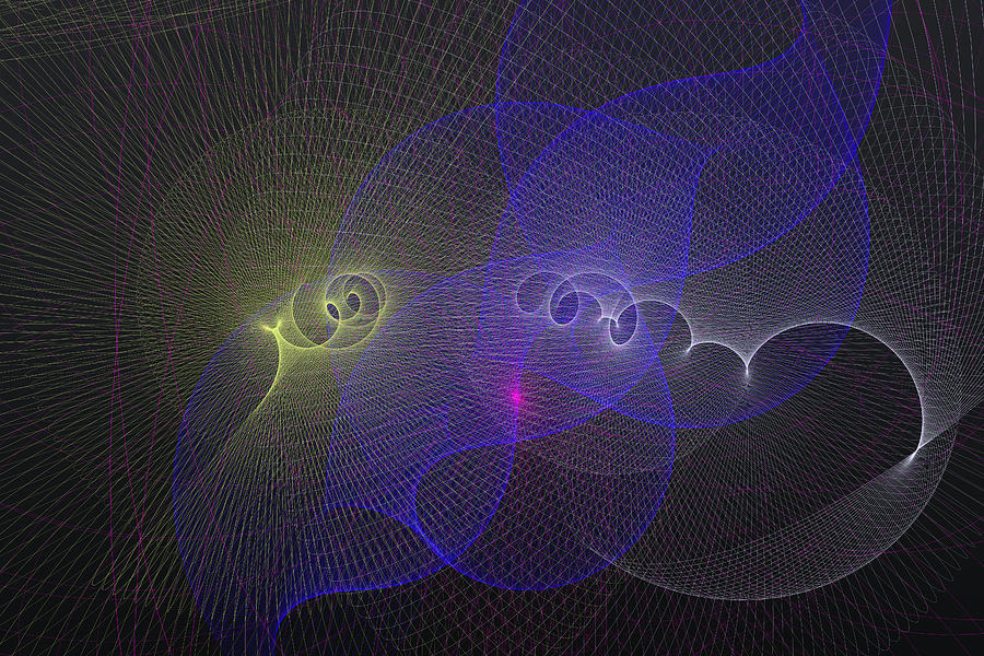 Space Photograph - Gravitational Waves, Illustration #4 by Ella Marus Studio