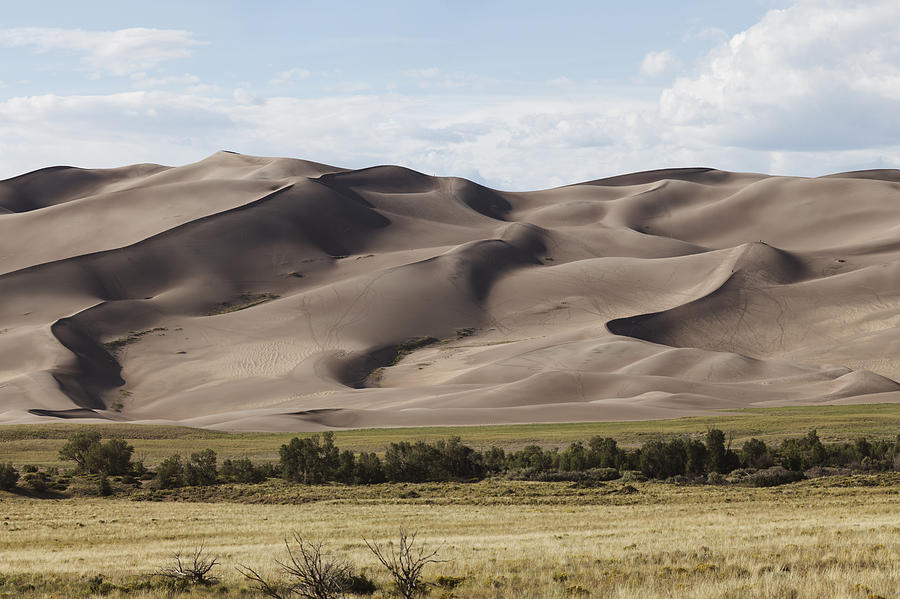 3 Great Sand Dunes Panorama Photograph by D Scott Clark