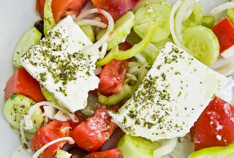 Greek Photograph - Greek salad #3 by Tom Gowanlock