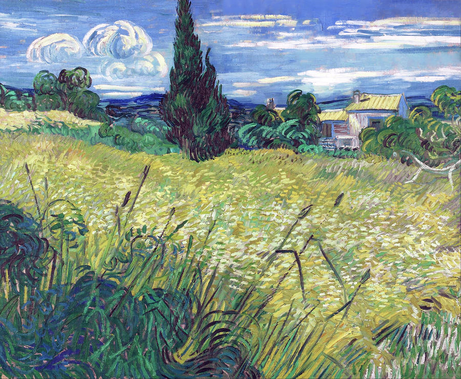 Green Field #8 Painting by Vincent van Gogh