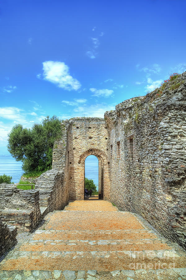 Grotto Catullus at the Lake Garda in Sirmione #3 Photograph by Gina Koch
