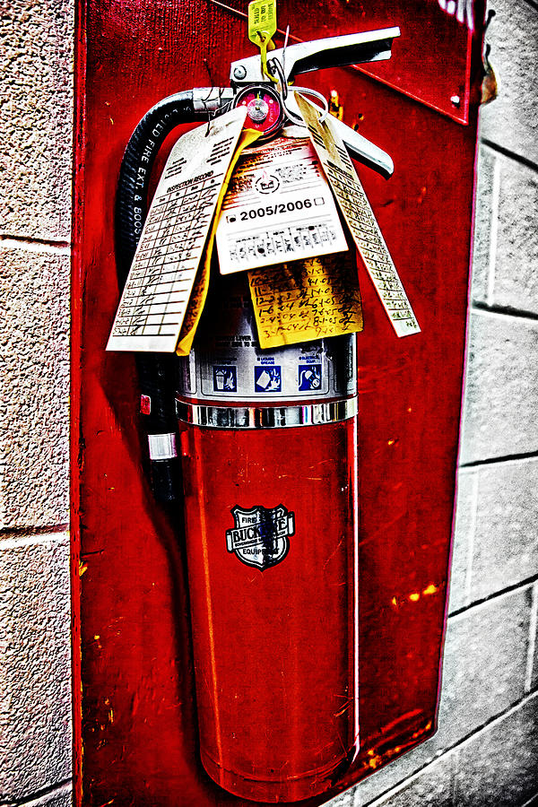 Grungy Fire Extinguisher #3 Photograph by Sennie Pierson
