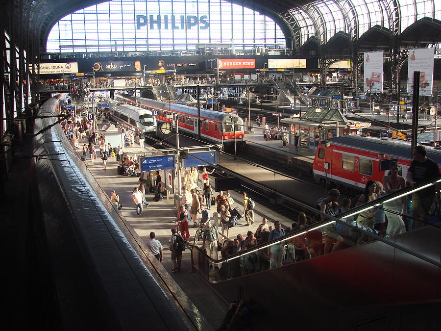 Hamburg Germany Train Station Photograph by Mirek Bialy