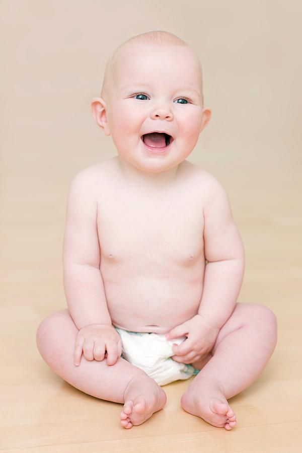 Happy Baby Photograph By Ian Hooton Science Photo Library - Fine Art 