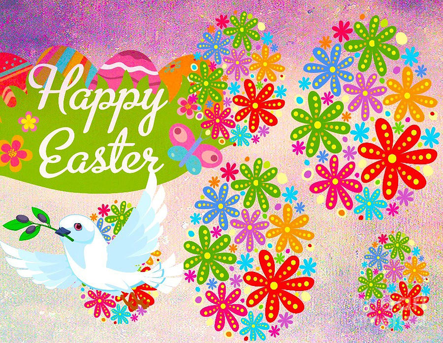 Happy Easter #3 Digital Art by Gayle Price Thomas