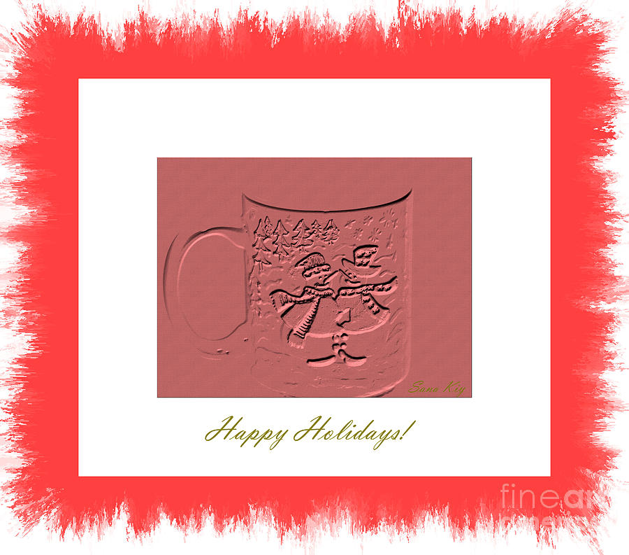 Happy Holidays Card #2 Digital Art by Oksana Semenchenko