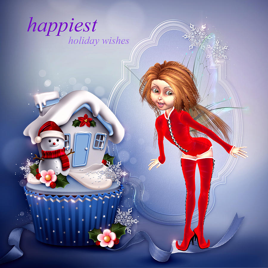 Happy Holidays #3 Digital Art by John Junek
