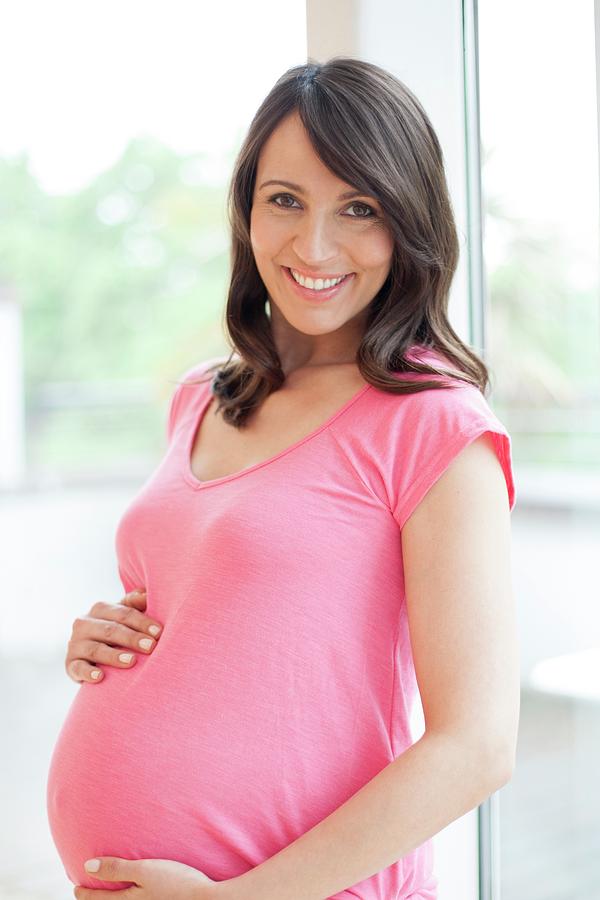 Happy Pregnant Woman Photograph By Ian Hooton Science Photo Library Fine Art America