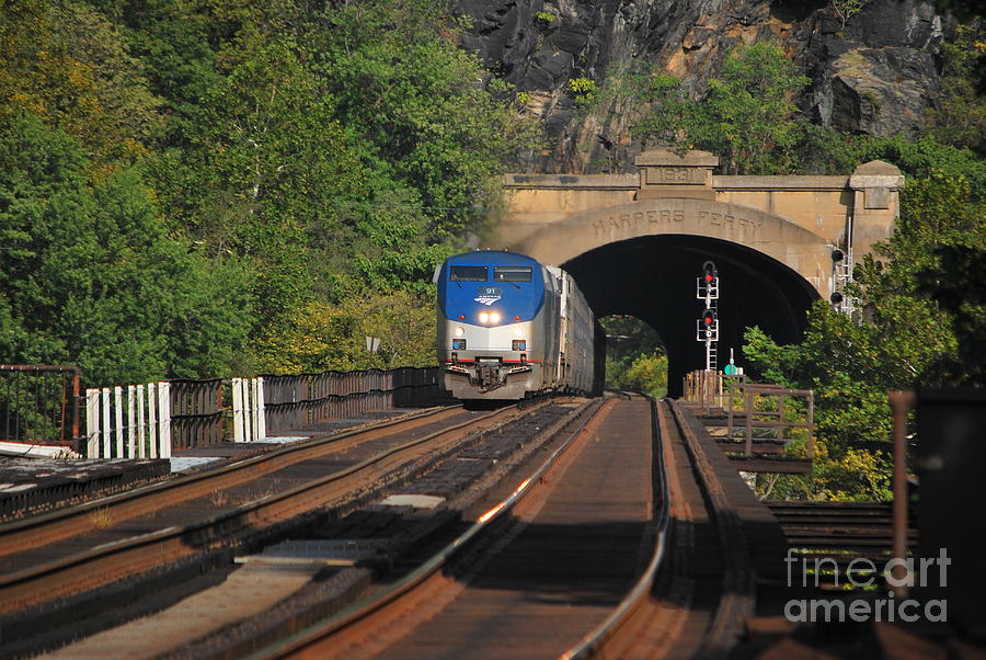 Harpers Ferry Amtrack Series 5 of 6 Photograph by Bob Sample