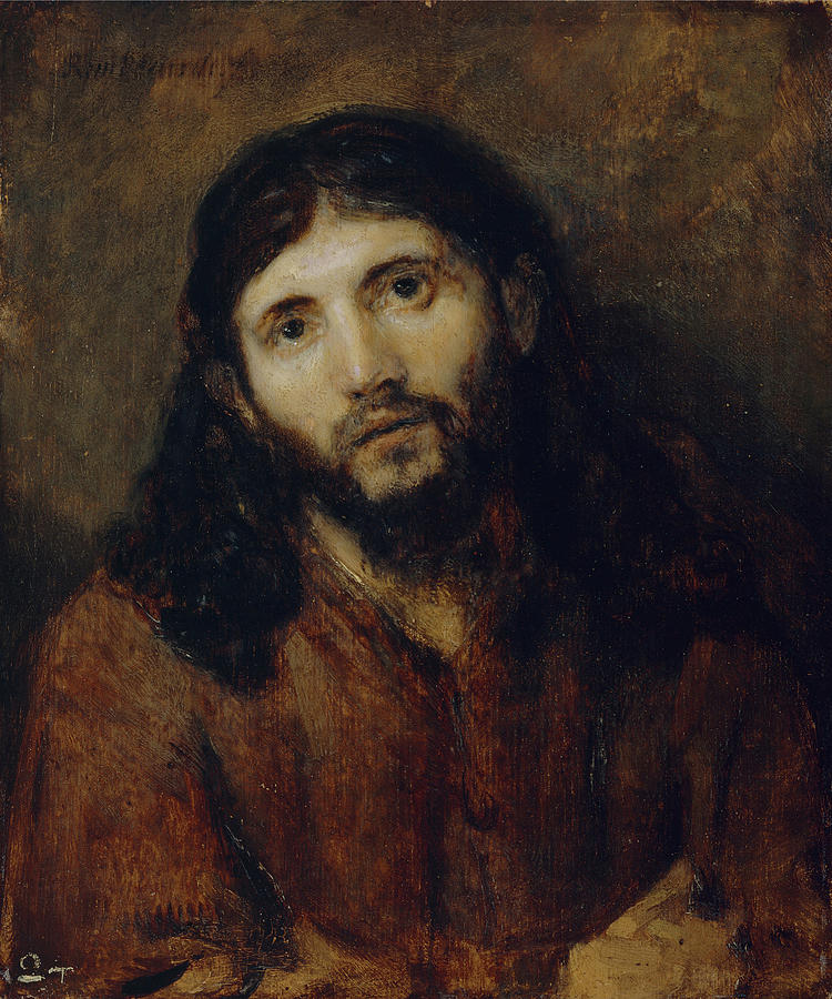 Head Of Christ #3 Painting by Celestial Images