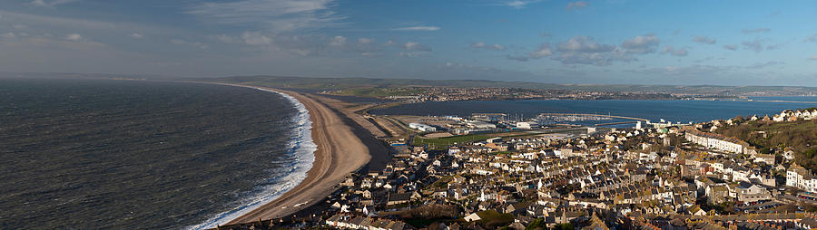 Beach Photograph - High Angle View Of A City #3 by Panoramic Images