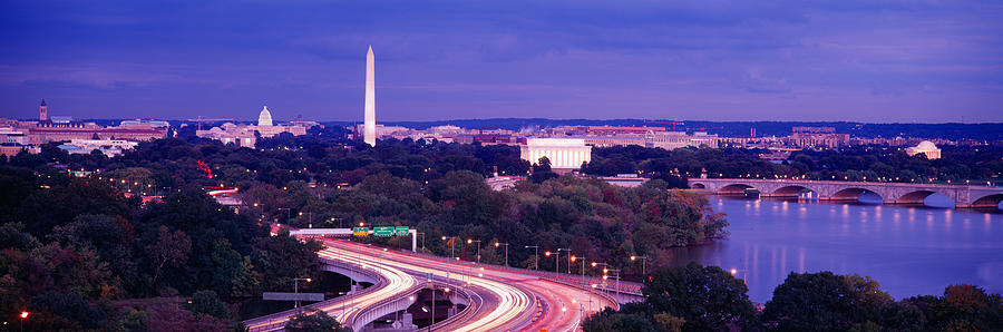 Washington Monument Photograph - High Angle View Of A Cityscape #3 by Panoramic Images