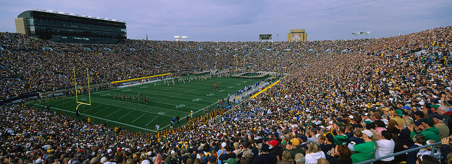 South Bend Photograph - High Angle View Of A Football Stadium by Panoramic Images