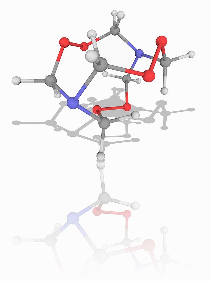 Hmtd Explosive Molecule #3 by Science Photo Library