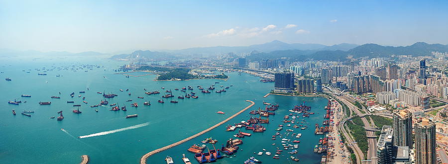 Hong Kong aerial #3 Photograph by Songquan Deng