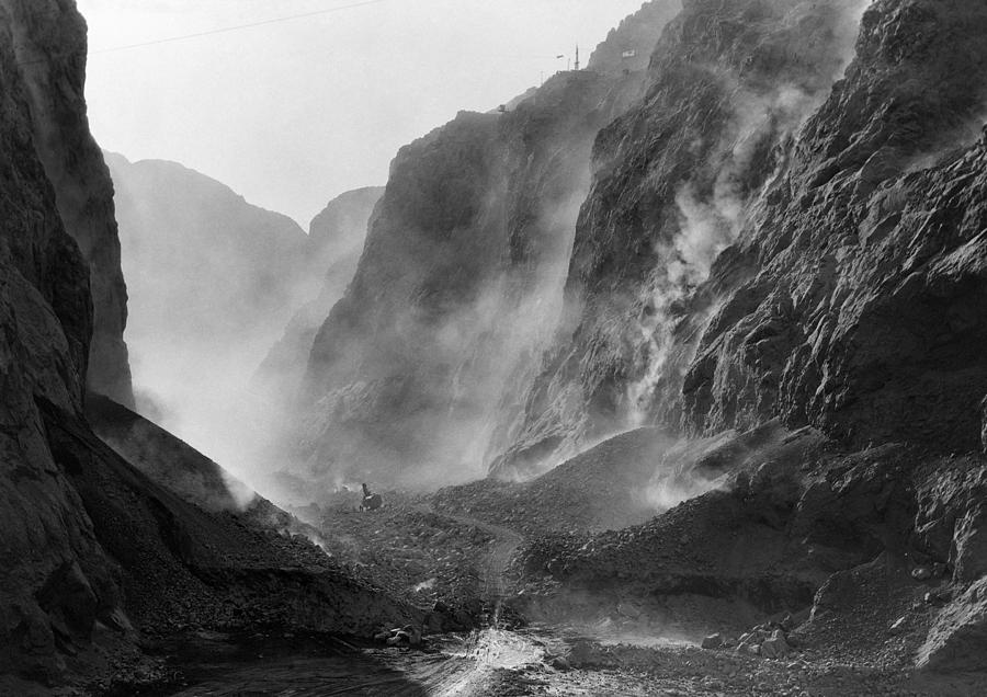 Landscape Photograph - Hoover Dam Construction, 1934 #3 by Granger
