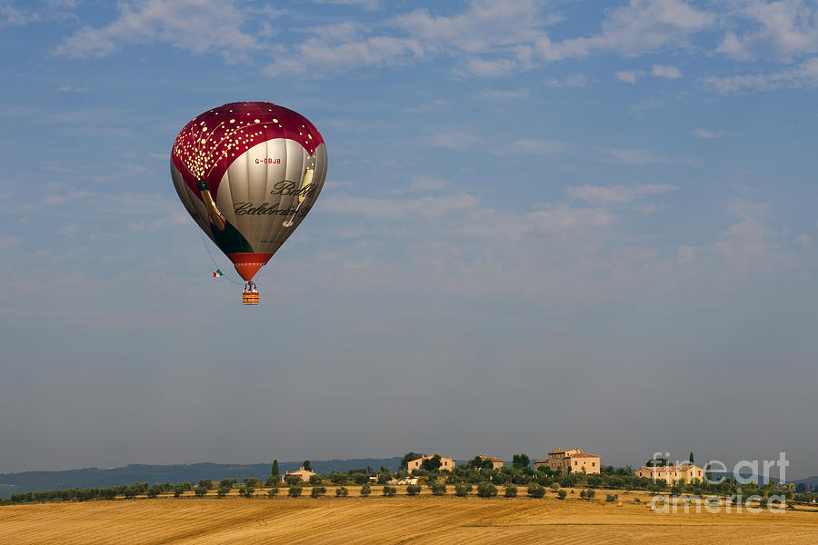Transportation Photograph - Hot Air Balloon, Italy #3 by Tim Holt