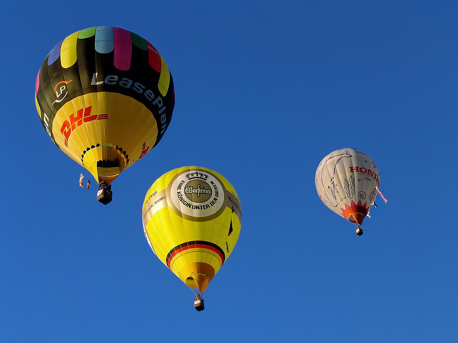 3 Hot Air Balloon Photograph by John Swartz