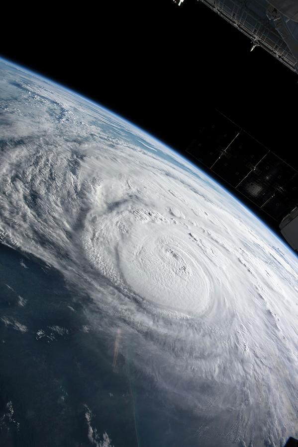 Hurricane Harvey From The Iss Photograph By Nasa/science Photo Library ...