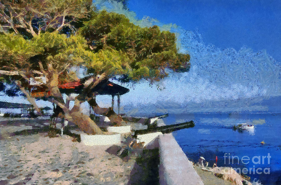 Hydra island #6 Painting by George Atsametakis