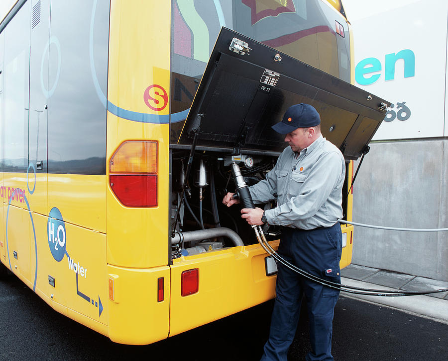 Transportation Photograph - Hydrogen-powered Bus #3 by Martin Bond/science Photo Library