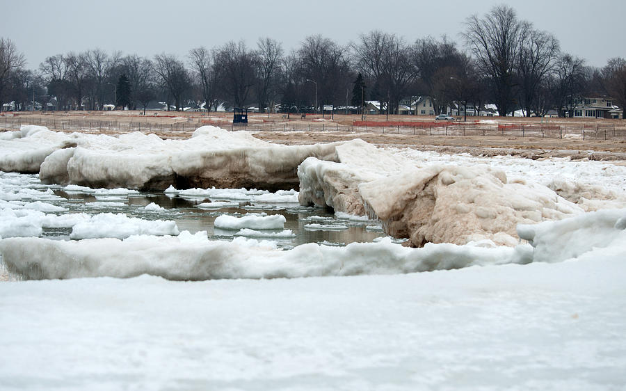 Icy Shore Photograph by Linda Kerkau - Fine Art America