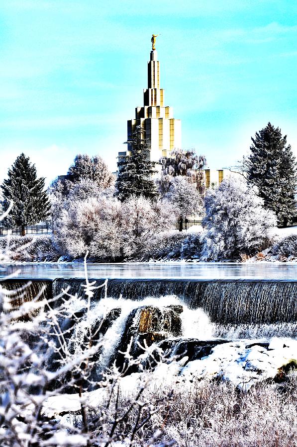 Tree Photograph - Idaho Falls Temple #3 by Image Takers Photography LLC