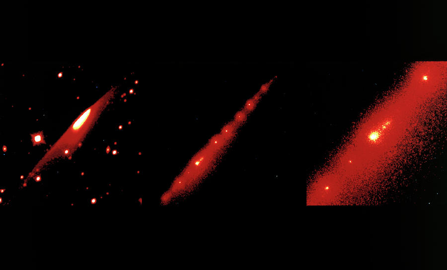 3 Images Of Comet Shoemaker-levy 9 Photograph by Nasa/esa/stsci/h ...