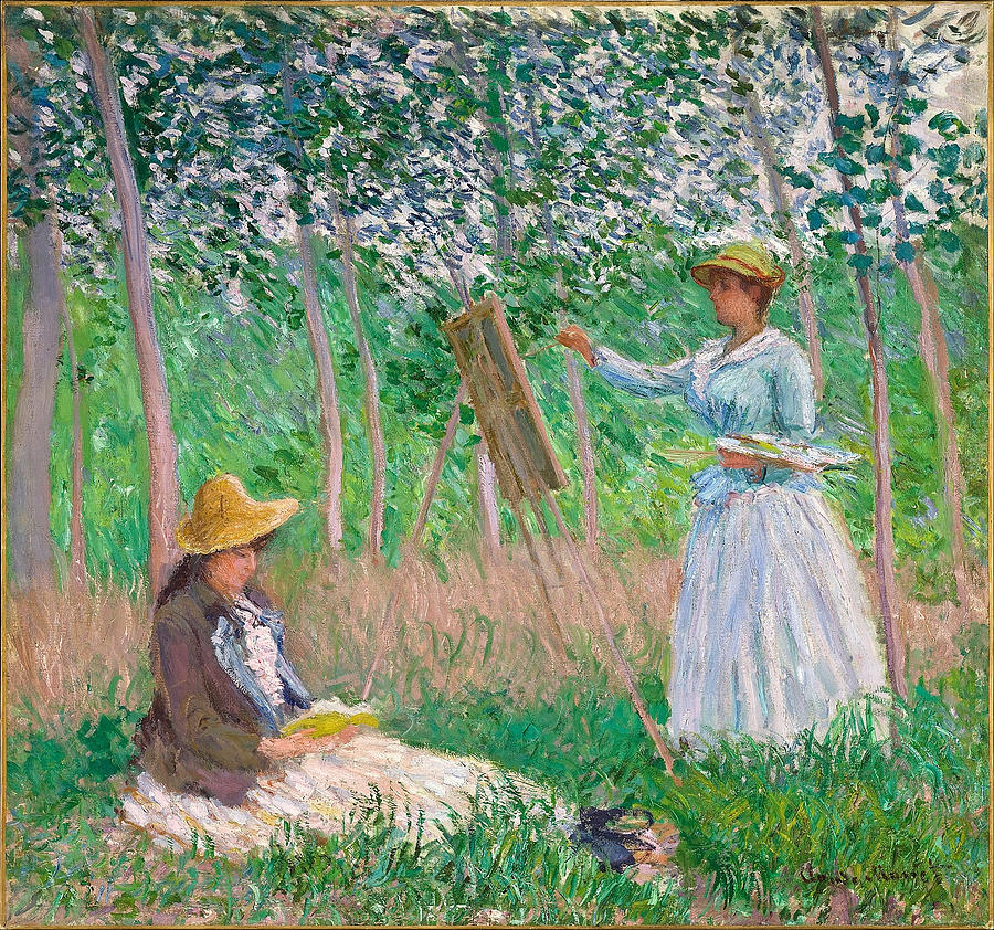 In The Woods At Giverny #3 Painting by Claude Monet