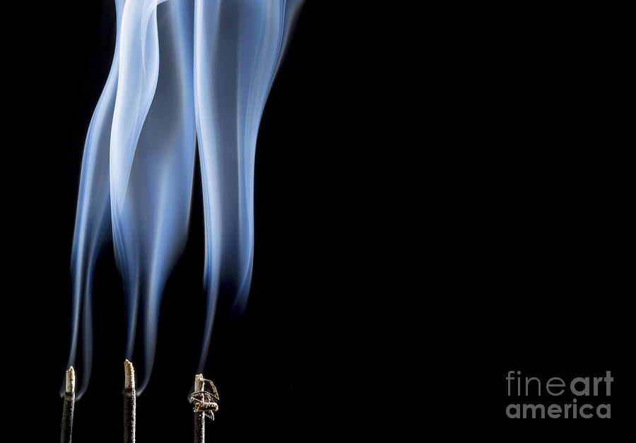 Incense Smoke Abstract #3 Photograph by Marek Uliasz
