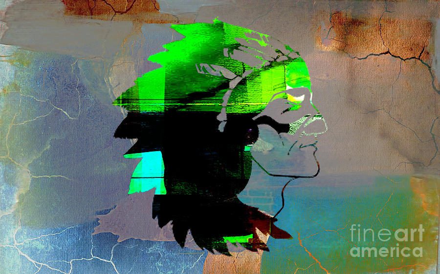 Indian Chief #3 Mixed Media by Marvin Blaine