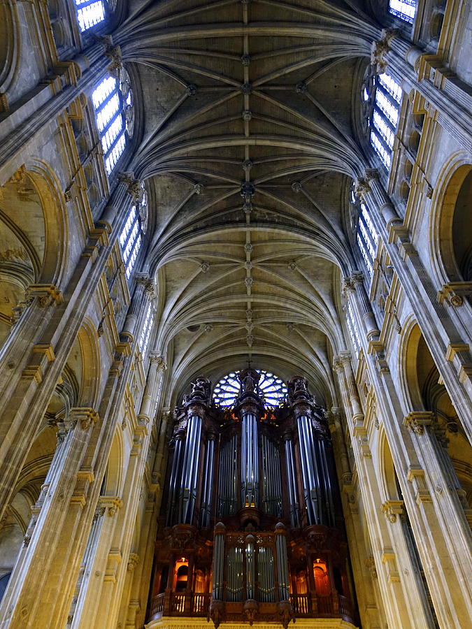 Interior Of Saint Eustasche In Paris France #3 Photograph by Rick Rosenshein