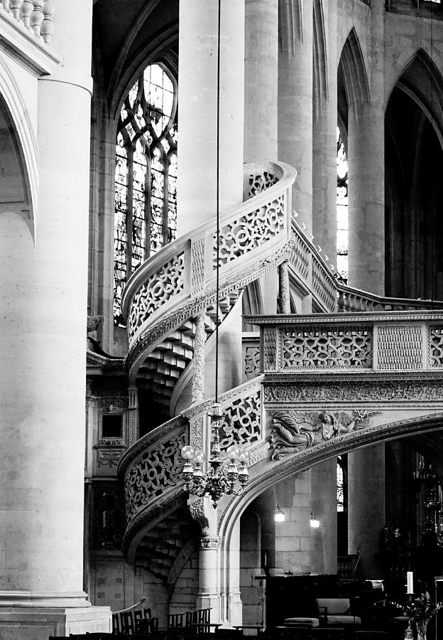 Interior of StEntienneduMont Church In Paris France 3 Photograph by
