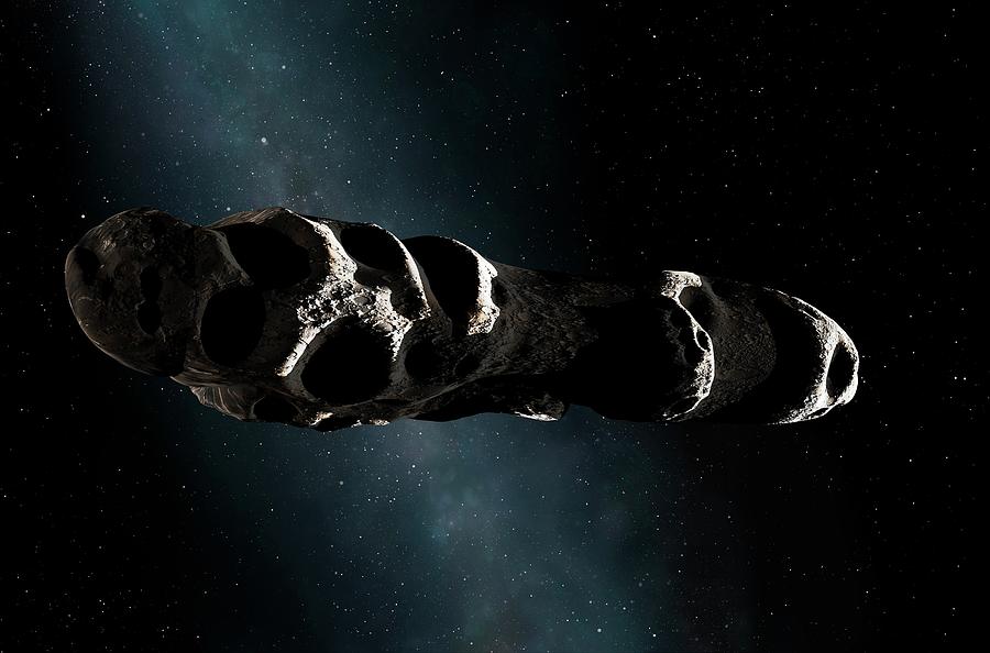 Interstellar Asteroid 'oumuamua Photograph by Mark Garlick/science