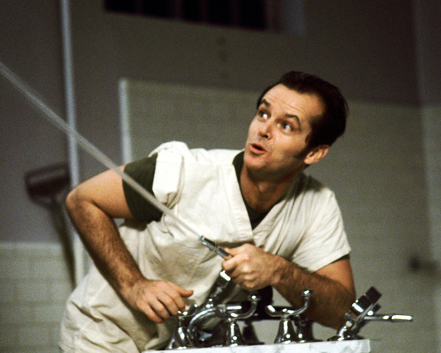 Jack Nicholson in One Flew Over the Cuckoos Nest  #3 Photograph by Silver Screen