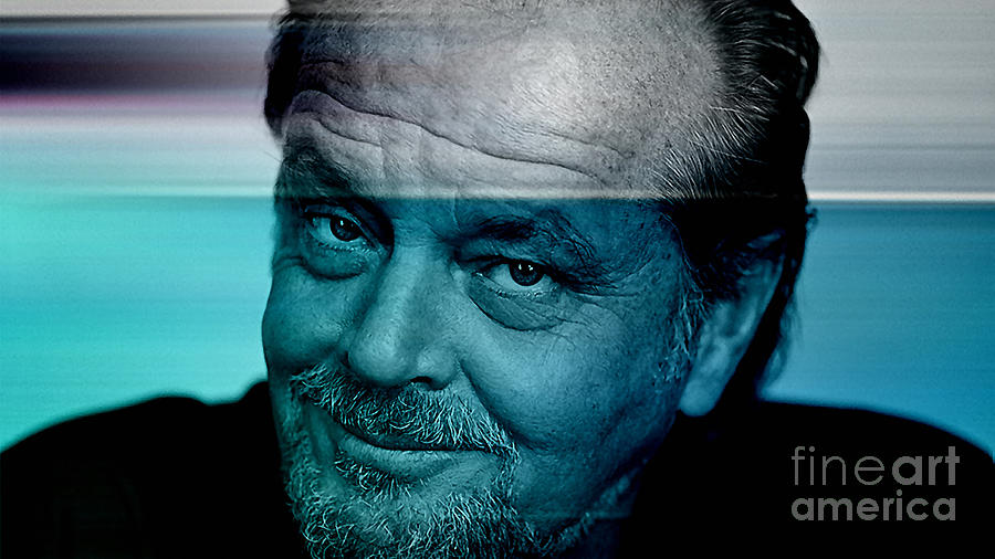 Jack Nicholson #3 Mixed Media by Marvin Blaine