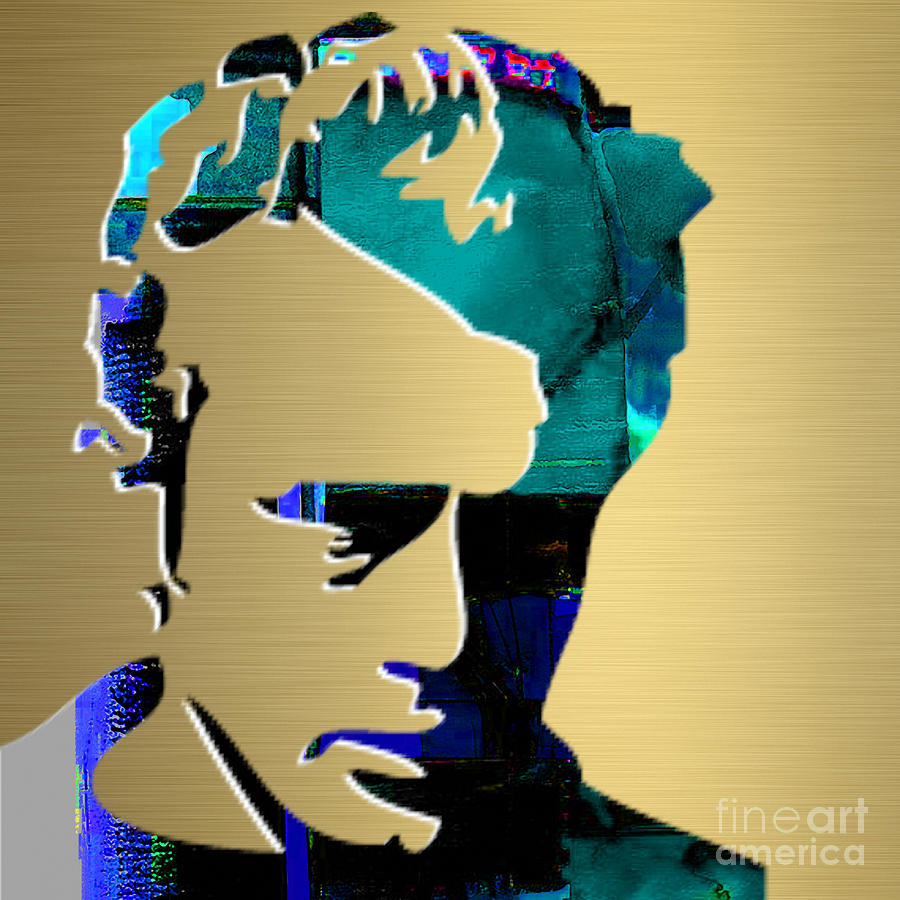James Dean Gold Series #3 Mixed Media by Marvin Blaine