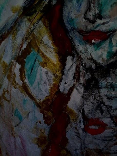 Kiss Painting - Jean #3 by Greta Redzko