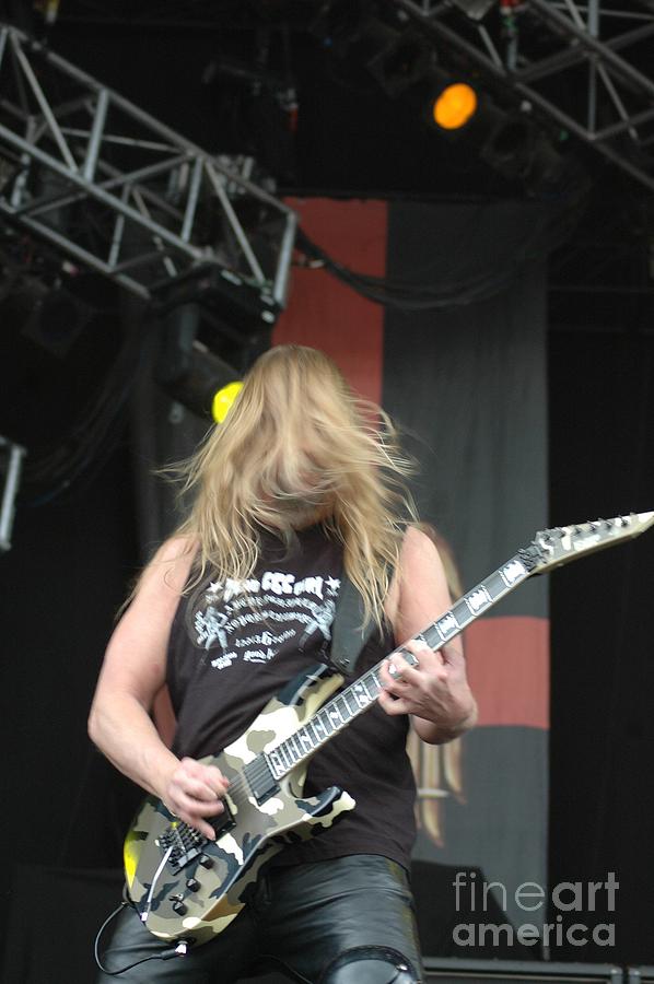 Jeff Hanneman- Slayer #1 Photograph by Jenny Potter