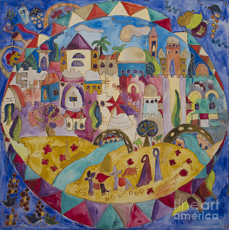Jerusalem Painting By Anna Mansohn