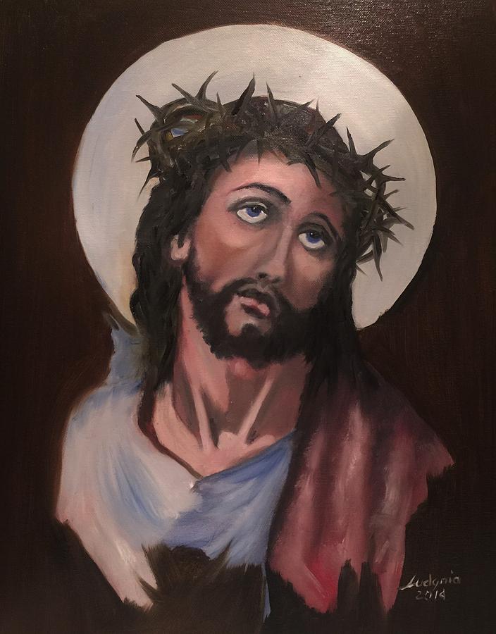 Jesus Christ #4 Painting by Ryszard Ludynia