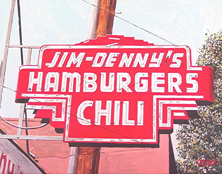 Sacramento Painting - Jim Dennys #1 by Paul Guyer