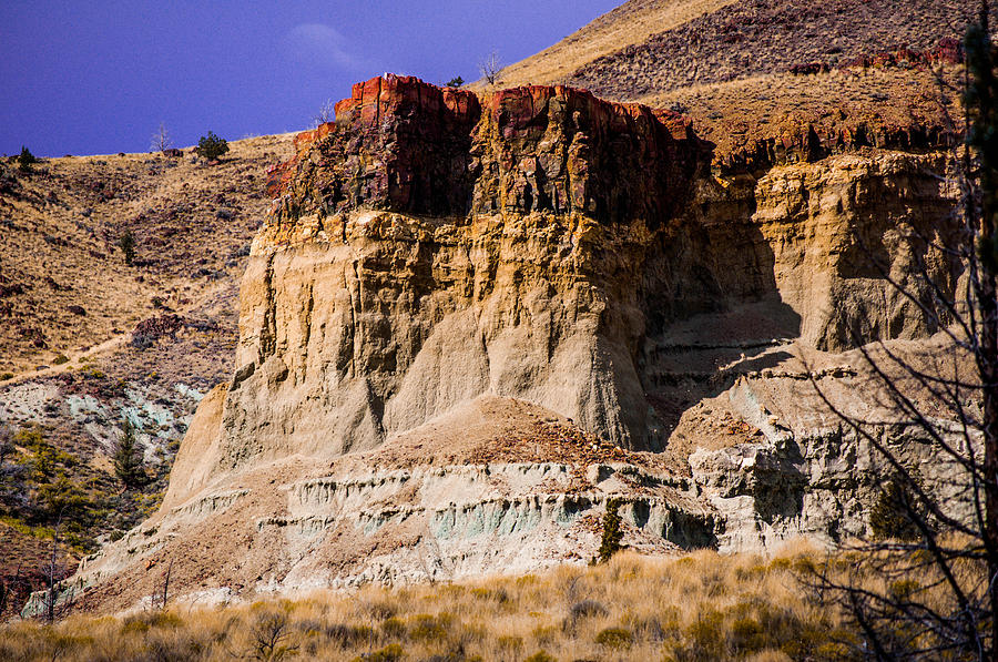 Mountain Photograph - John Day Fossil Beds National Monuments #2 by Shiela Kowing