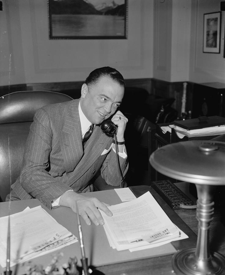 Portrait Photograph - John Edgar Hoover (1895-1972) #3 by Granger