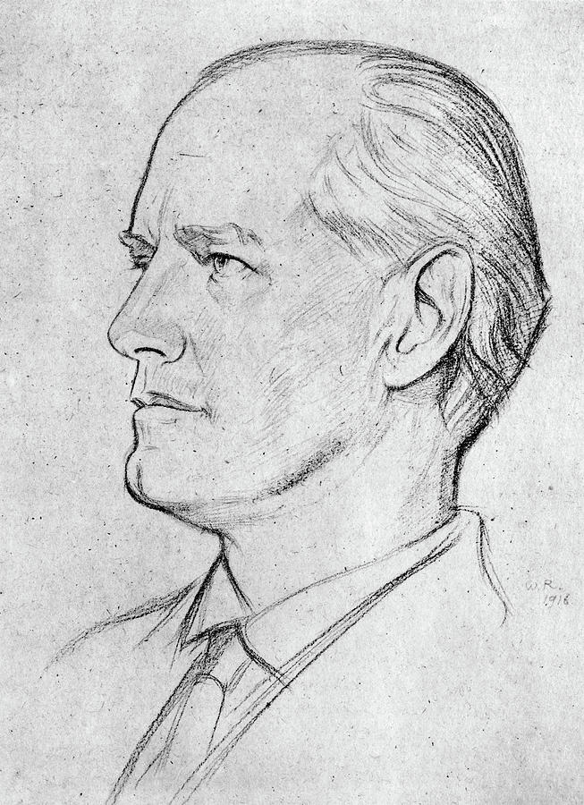 John Galsworthy (1867-1933) #3 Drawing by Granger