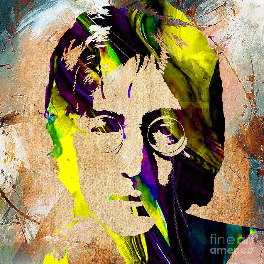 John Lennon Painting Mixed Media by Marvin Blaine - Fine Art America