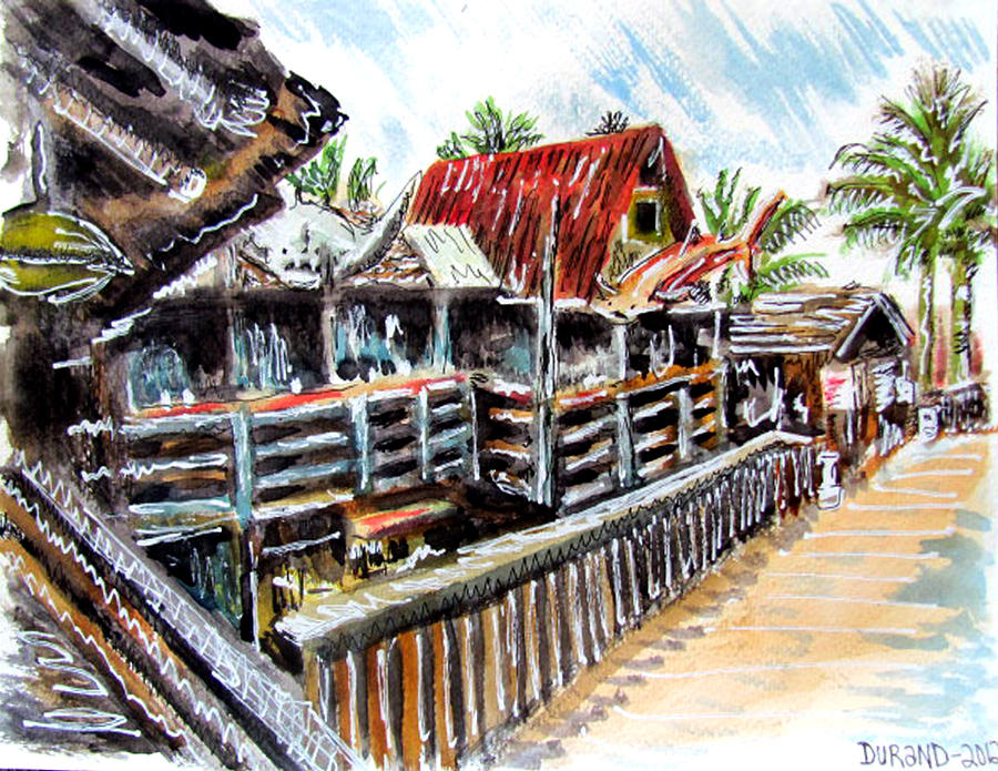 John's Pass Village Painting - Johns Pass Village #3 by Douglas Durand