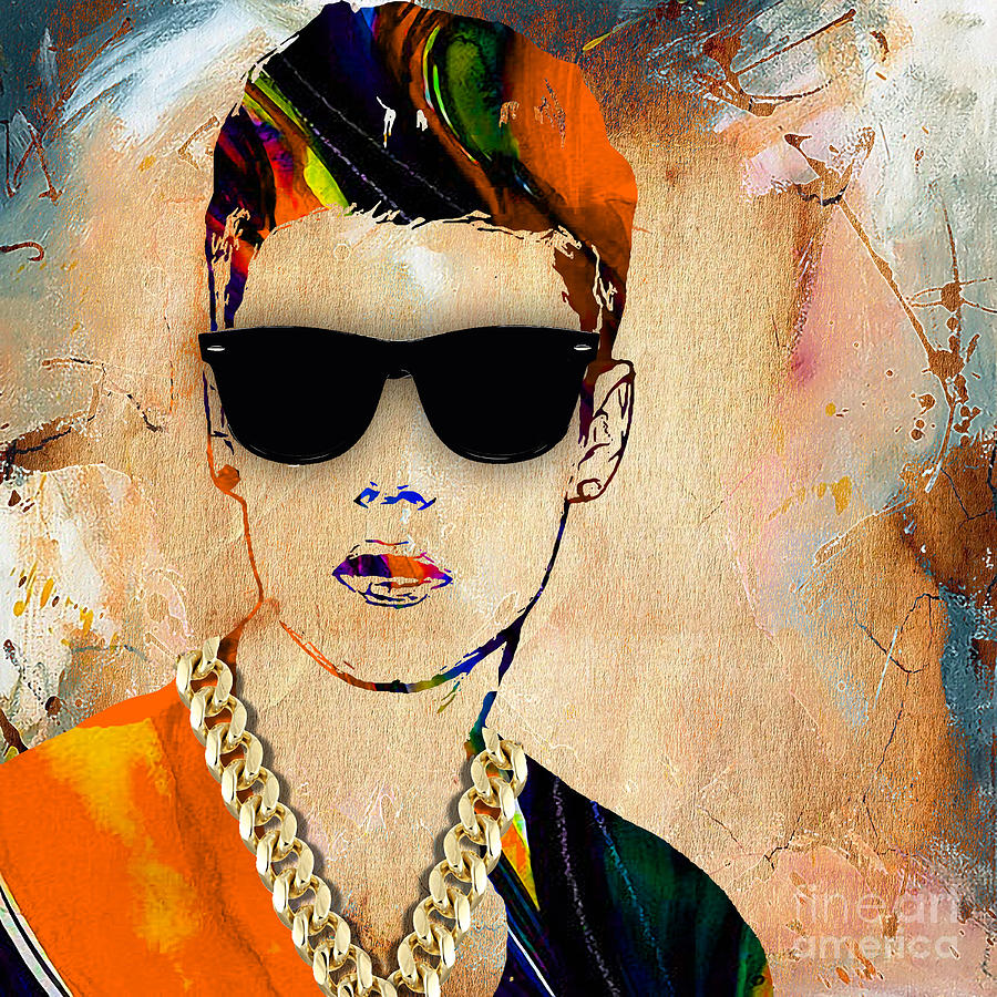 Justin Bieber Mixed Media - Justin Bieber Collection #3 by Marvin Blaine