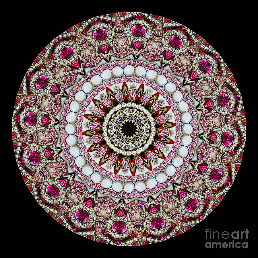 Abstract Photograph - Kaleidoscope Colorful Jeweled Rhinestones #3 by Amy Cicconi