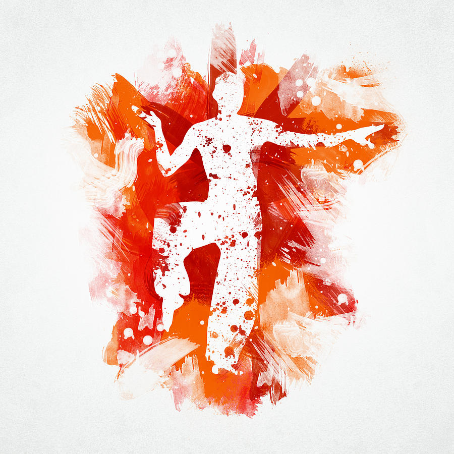 Sports Digital Art - Karate Fighter #3 by Aged Pixel
